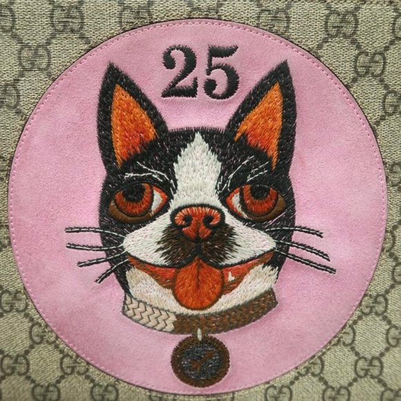 GUCCI LIMITED EDITION SUPREME CANVAS+LEATHER BOSCO CLUTCH/POUCH-100% AUTHENTIC - Picture 9 of 12